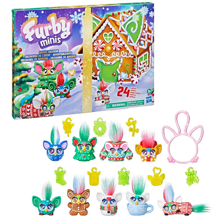 Hasbro Calendrier de l'Avent Furby Minis avec 24 Mini Figurines et Accessoires - Jouet pour Enfants dès 5 Ans - Version Multilingue - Référence G1647