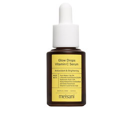 Meisani Sérum GLOW DROPS Vitamine C 15 ml avec Acide Hyaluronique, Eau de Yuzu - Antioxydant, Éclat, Anti-Taches
