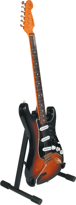 QUIKLOK Support Guitare Électrique "A" Léger, Noir, Pliable, Acier, 1.2kg