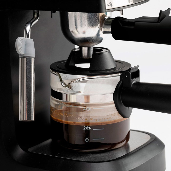 Jata Hogar Cafetière à hydropression 800 W, 240 ml, noire