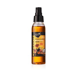 Real Natura Huile Bronzante Urucum et Coco 100 ml - Stimule la Mélanine, Peau Bronzée et Hydratée, Aroma Coco