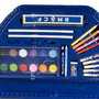 CERDÁ - Set de papeterie coloriable Real Madrid - 50 pièces - Taille: 41 x 58 x 3 cm