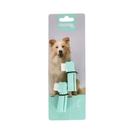 KERBL VET Lot de 2 brosses à dents pour chiens 6cm