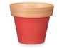 Ibergarden Pot de fleurs 25 cm bicolore assorti plastique (Set de 12)