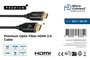 MicroConnect Câble HDMI 2.0 optique actif premium 30m - Fibre optique et cuivre - Flexible - 4K60Hz 18Gbps - Support HDR HDCP 2.2