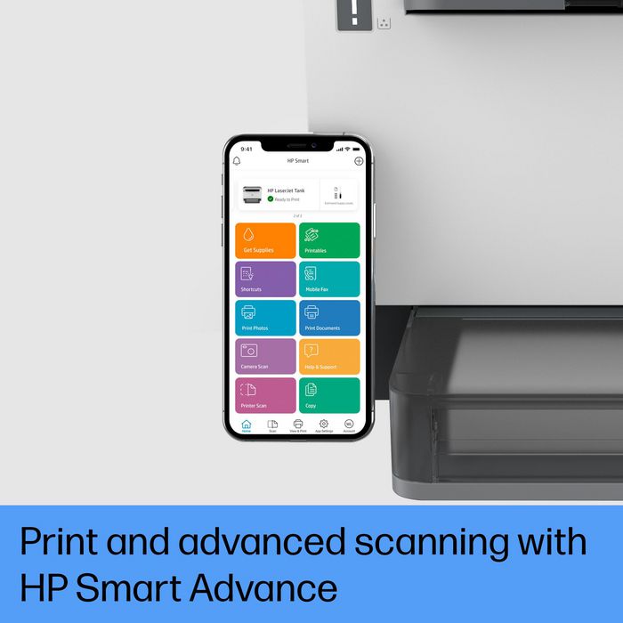 HP LaserJet Tank MFP 2604dw - Imprimante multifonction laser sans fil avec toner pré-rempli, impression recto verso et scan vers PDF/e-mail