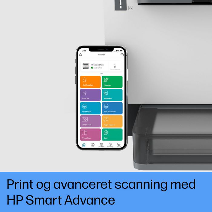 HP LaserJet Tank MFP 2604dw - Imprimante multifonction laser sans fil avec toner pré-rempli, impression recto verso et scan vers PDF/e-mail