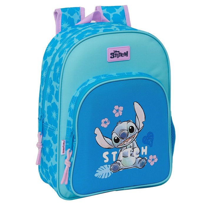 SAFTA Mochila Hawaii Stitch Disney 34 cm, adaptable aux chariots à sac, avec porte-bouteille et bretelles ergonomiques SAFTA Mochila Hawaii Stitch Disney 34 cm, adaptable aux chariots à sac, avec porte-bouteille et bretelles ergonomiques