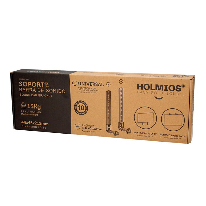 Holmios Support pour barre de son noir