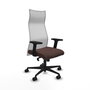 Piqueras y Crespo Chaise de Bureau Albacete Brun foncé et Blanc