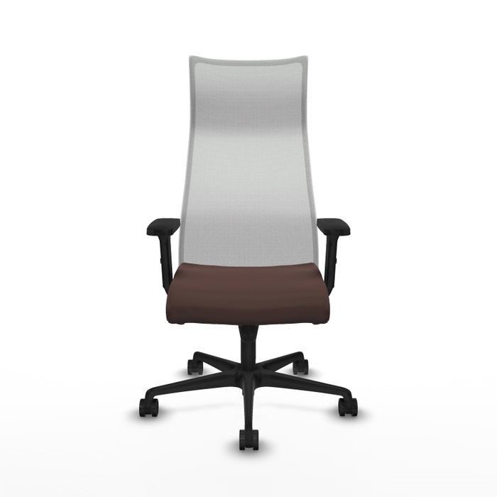 Piqueras y Crespo Chaise de Bureau Albacete Brun foncé et Blanc