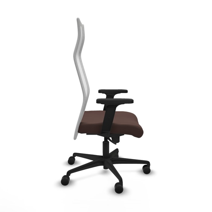 Piqueras y Crespo Chaise de Bureau Albacete Brun foncé et Blanc