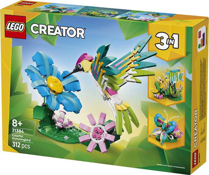 Lego Creator 3-en-1 Colibri Coloré 31384