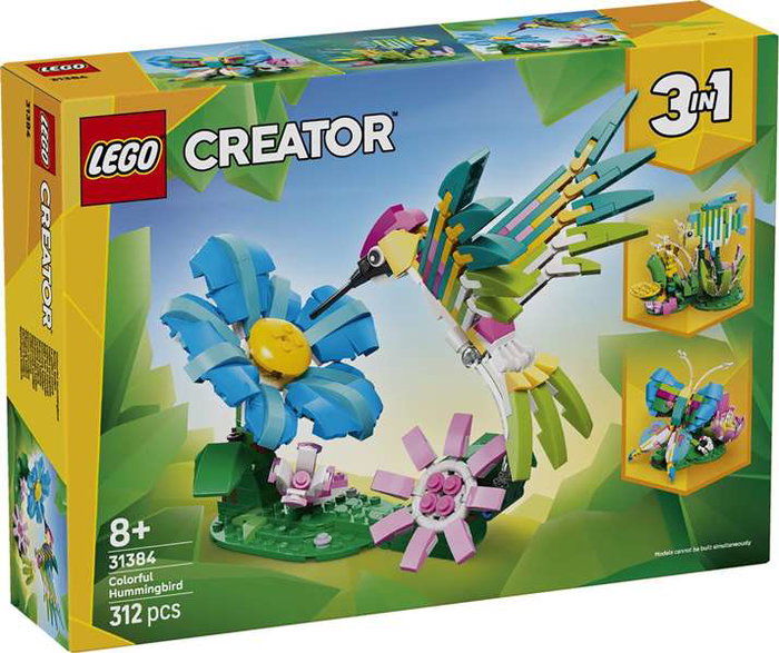 Lego Creator 3-en-1 Colibri Coloré 31384