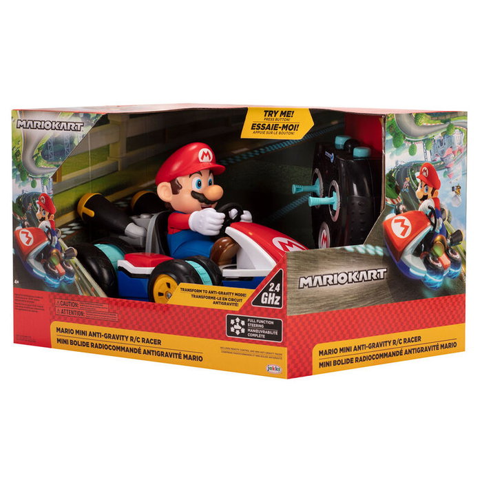 Jakks Pacific Mario Kart RC Racer - Voiture radiocommandée avec virages à 360°, dimensions 29 x 20 x 18 cm, compatible AAA Jakks Pacific Mario Kart RC Racer - Voiture radiocommandée avec virages à 360°, dimensions 29 x 20 x 18 cm, compatible AAA