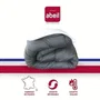 Abeil Couette chaude bicolore - 240 x 260 cm - Blanc et gris - 100% polyester 350 g/m² - Microfibre - Lavable machine