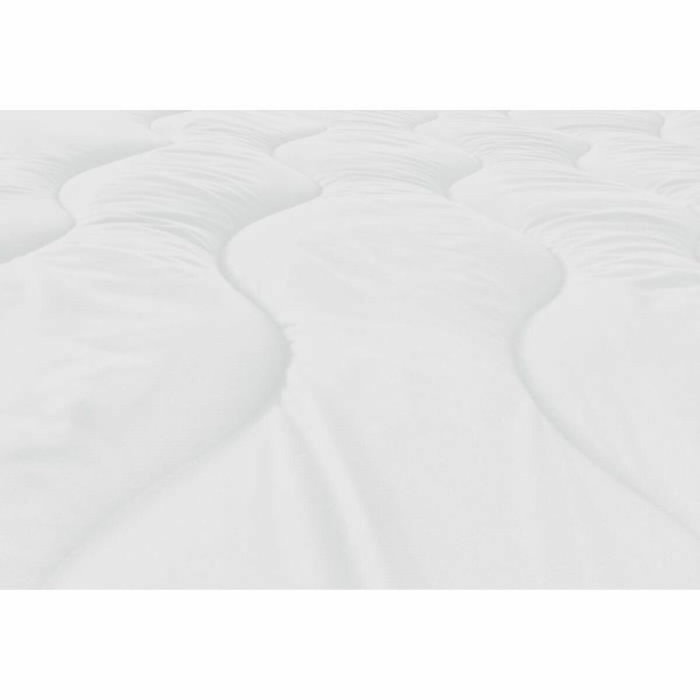 Abeil Couette Chaude Bicolore Blanc & Gris 240 x 260 cm