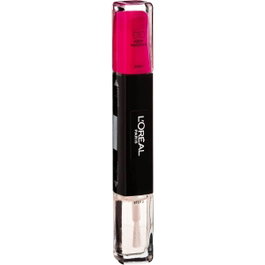 L'Oreal Paris Infallible Vernis à ongles 2-en-1 Gardez le Magenta 010, 2 x 5 ml
