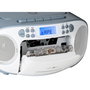 Reflexion RCR2260 Boombox Radio-CD-Kassette Aux, blanc/bleu
