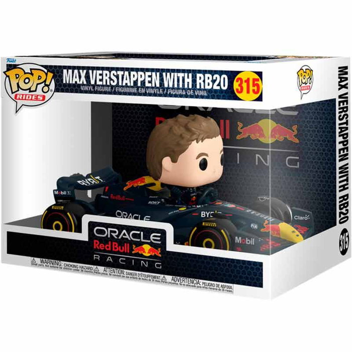 Funko POP! Ride Max Verstappen avec RB20 - Oracle Red Bull Racing Super Deluxe