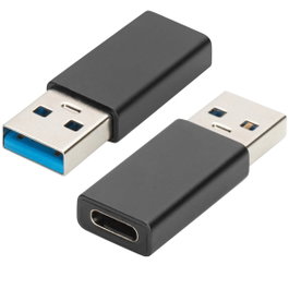 Ewent EW9650 Adaptateur USB Type C USB-A vers USB-C USB 3.0 5 Gbps 3 A Aluminium
