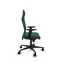 Piqueras Y Crespo Fauteuil Albacete avec mécanisme synchrone, tissu vert bouteille