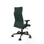 Piqueras Y Crespo Fauteuil Albacete avec mécanisme synchrone, tissu vert bouteille
