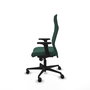 Piqueras Y Crespo Fauteuil Albacete avec mécanisme synchrone, tissu vert bouteille