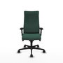 Piqueras Y Crespo Fauteuil Albacete avec mécanisme synchrone, tissu vert bouteille