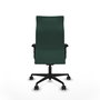 Piqueras Y Crespo Fauteuil Albacete avec mécanisme synchrone, tissu vert bouteille