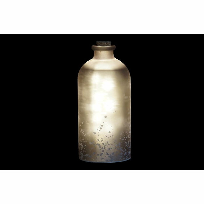 Décoration lumineuse DKD Home Decor Noël Marron Blanc (11 x 11 x 25 cm) (2 Unités)