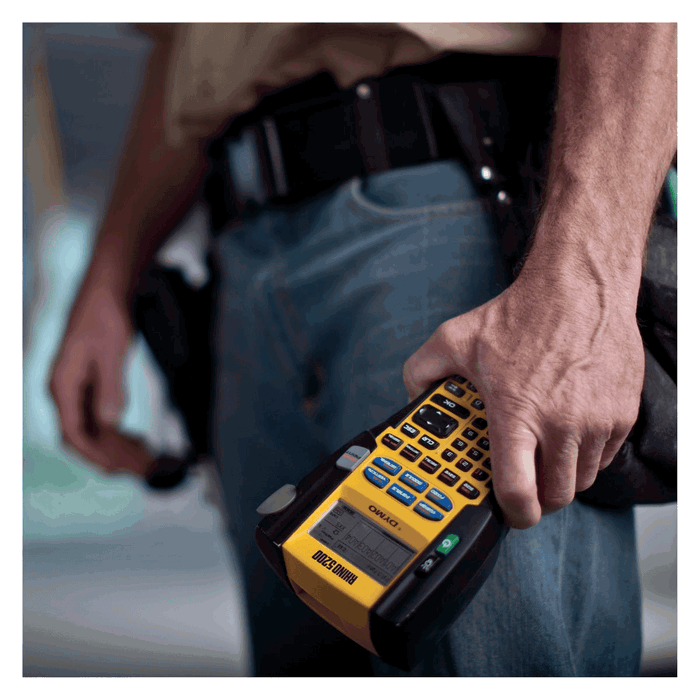 Dymo RH5200 S0841400 - Imprimante d'étiquettes portative de couleur jaune