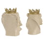 Home ESPRIT Figurine Décorative Blanc Doré Tigre Lion (2 Unités)