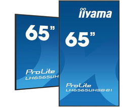 iiyama Écran Affichage Dynamique 65" UHD 3840x2160 IPS HDR 800 cd/m² Haze 1% Portraits et Paysages Android 11 HDMI DisplayPort USB WiFi 24/7
