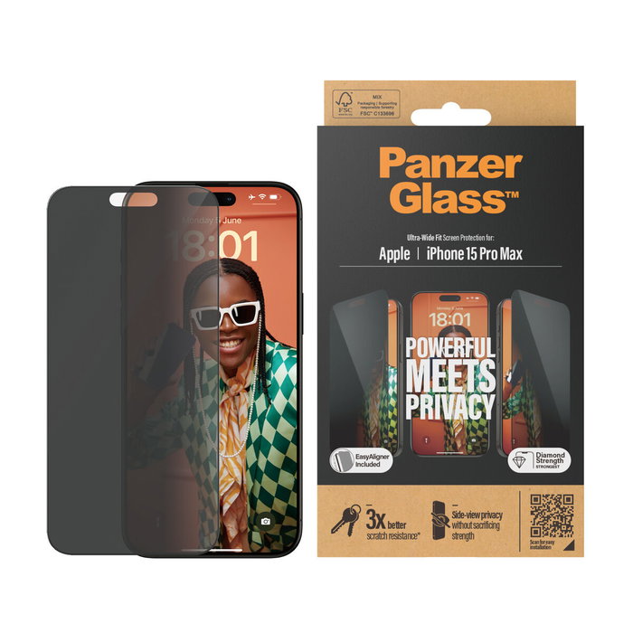 Panzer Glass Film Protecteur P2812 pour iPhone 15 Pro Max