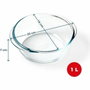 Pyrex Plat Rond Air Fryer 20 cm en Verre Borosilicaté 1 L