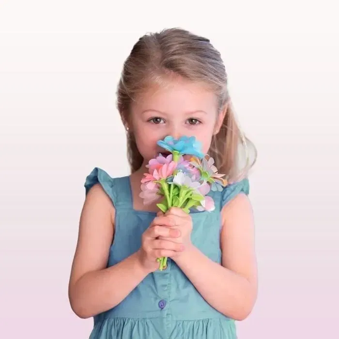 Smoby Jeu de Création Disney Princesses Marché aux Fleurs, Fabrication de Bouquets avec 88 Accessoires, Jouet Français pour Enfants dès 3 Ans