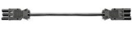 Bachmann Câble d'extension de dispositif GST18i3 avec terre, prise GST18i3 et socle GST18i3, 3 mètres, section 1.5 mm², H05VV-F 3G