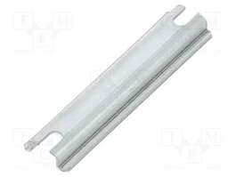 FIBOX Rail DIN TS15 en acier avec placage zinc, 65mm x 15mm
