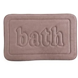 Today UTILITY - Tapis de bain mémoire de forme - Anti-dérapant - Polyester et PVC - Rose - 40 x 60 cm