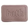 Today UTILITY - Tapis de bain mémoire de forme - Anti-dérapant - Polyester et PVC - Rose - 40 x 60 cm