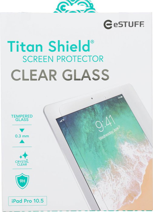 eSTUFF Titan Shield® Protection d'écran pour iPad Air 10,5 2019 et iPad Pro 10,5 eSTUFF Titan Shield® Protection d'écran pour iPad Air 10,5 2019 et iPad Pro 10,5