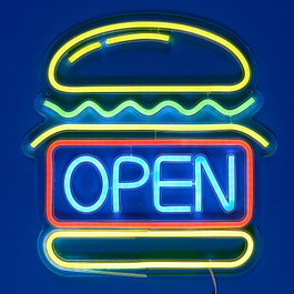 Home Deco Factory Déco Néon LED USB Burger
