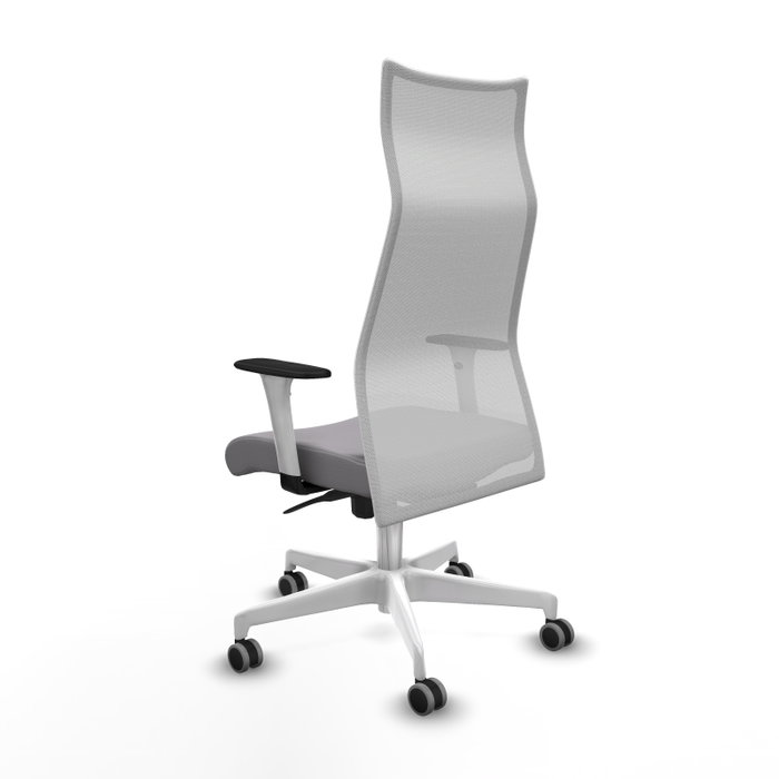 Piqueras y Crespo Albacete Chaise de Bureau Gris et Blanc