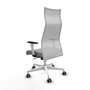 Piqueras y Crespo Albacete Chaise de Bureau Gris et Blanc