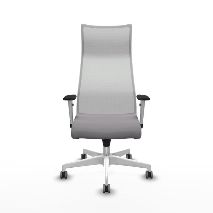 Piqueras y Crespo Albacete Chaise de Bureau Gris et Blanc