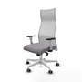 Piqueras y Crespo Albacete Chaise de Bureau Gris et Blanc