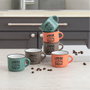 Quid Set de 6 Tasses en Céramique Frappe Deco Surtido 8 cL
