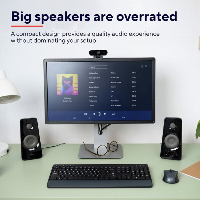 Haut-parleurs de PC Trust Tytan Noir 18 W 4 W 36 W