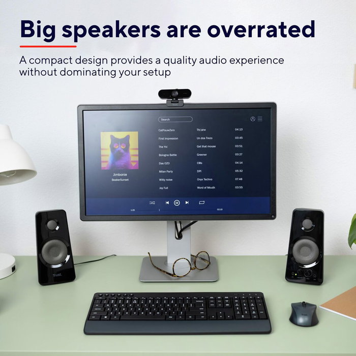 Haut-parleurs de PC Trust Tytan Noir 18 W 4 W 36 W